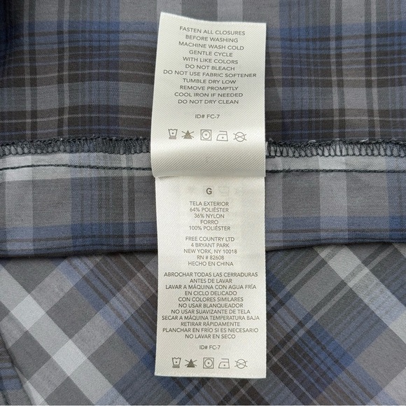 Free Country Men’s Excursion Roll Tab Hiking Performance Button Down Shirt Large - Picture 8 of 13